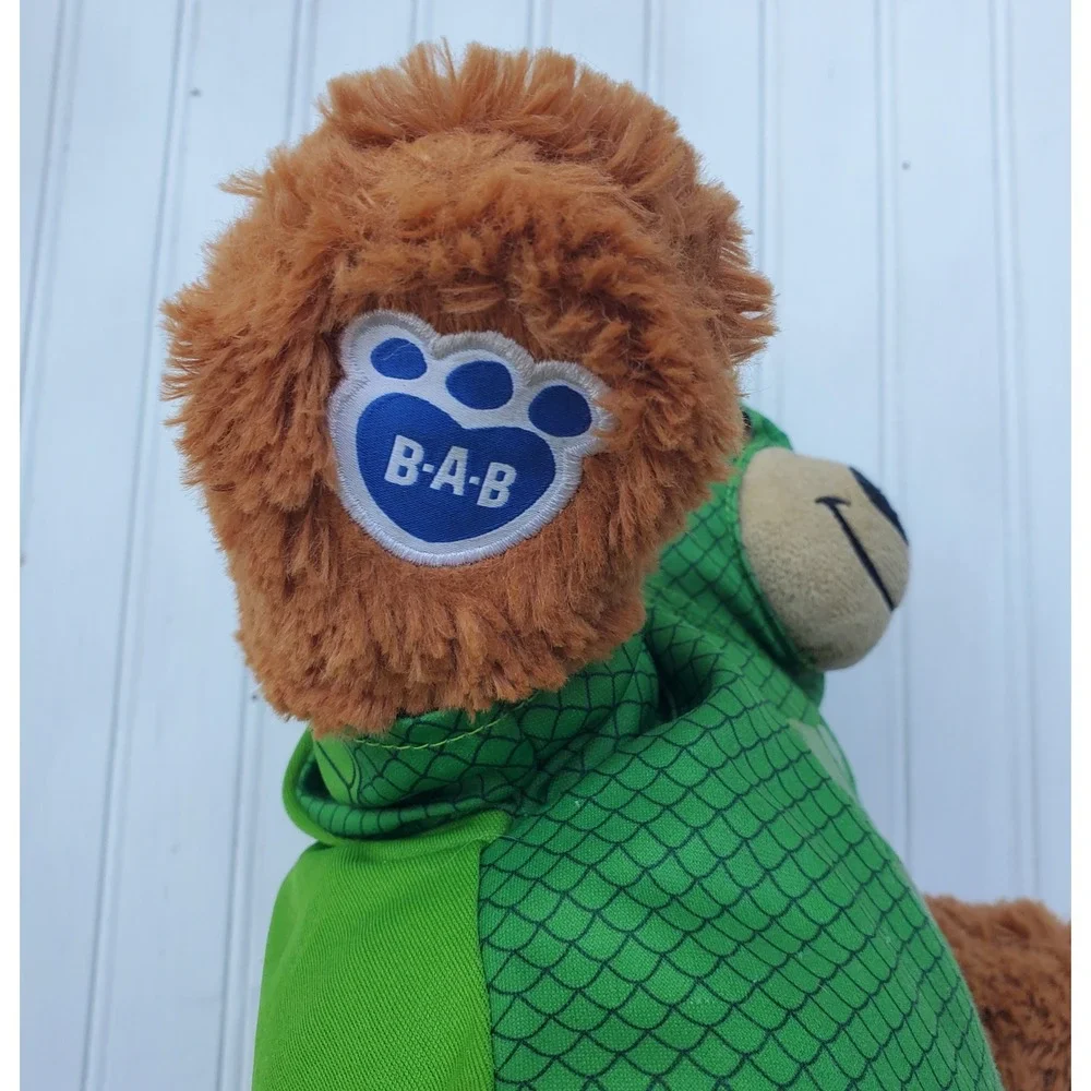 Build-A-Bear PJ Masks Gekko Teddy Bear Plush Brown Green‎ Superhero Costume